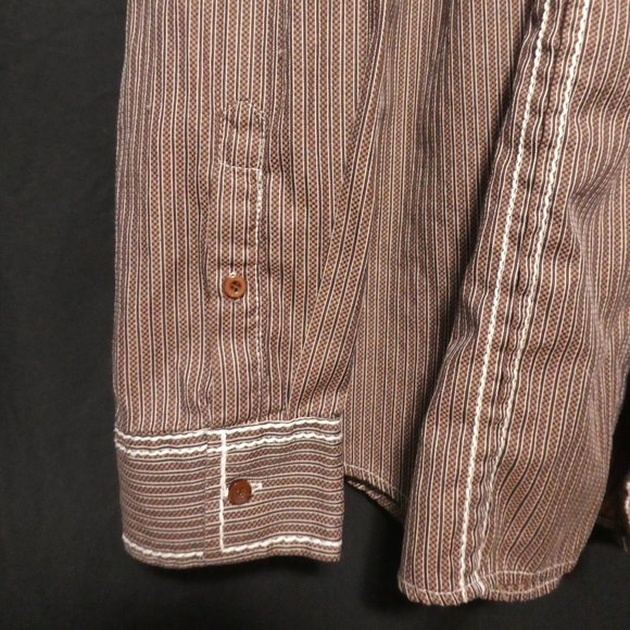 SMASH | 2 XL | Western Striped Button Down Casual Shirt | 100% Cotton | NWOT - Picture 8 of 16